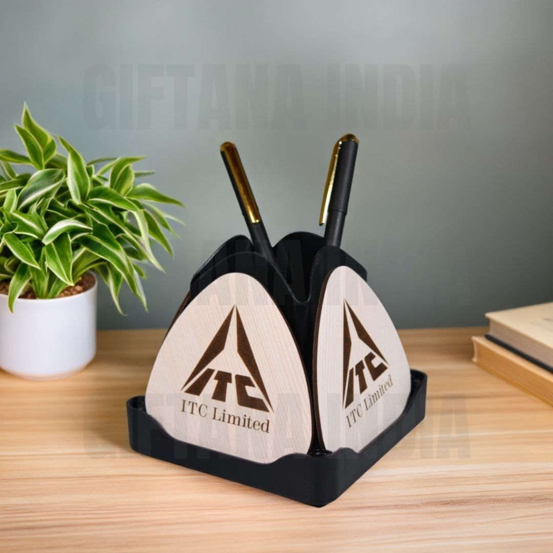 1752670116_Office Desk Gifts Lotus Rotating Coaster Pen Stand (11)